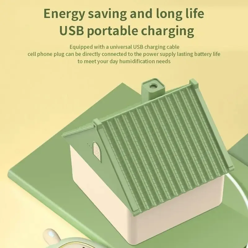 مرطب سطح الطاولة USB صغير المنزل ناشر ضباب صغير مع ضوء الليل LED وعنصر مرشح عالي الكثافة كتم غرفة نوم مستر #5