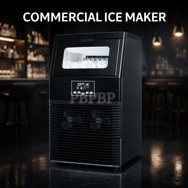 PBOBP Smart Ice Makers, Portable Countertop Ice Maker Machine With Self-Cleaning, 26lbs/24Hrs, With Scoop for Home Party