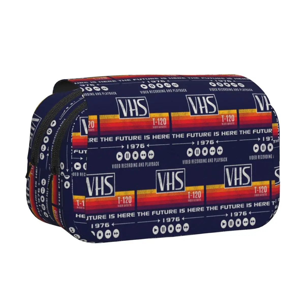 VHS The Future Is Here 1976 Worn Out Dks Pencil Case Pencil Pouch Hard Shell Leather Pen Box Pencil Bag for Students Gifts