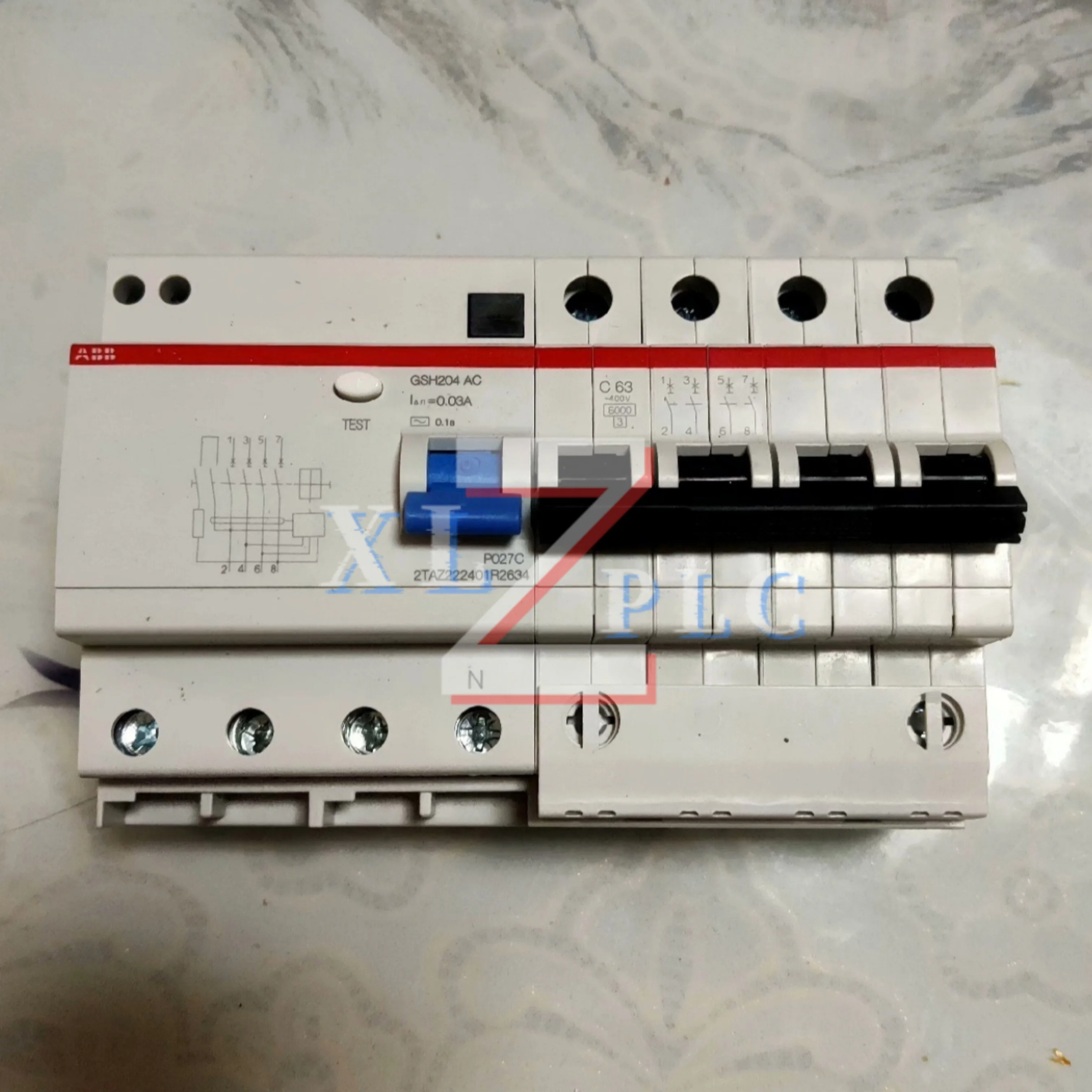 new original   Circuit Breaker  GSH204 AC-C63/0.03