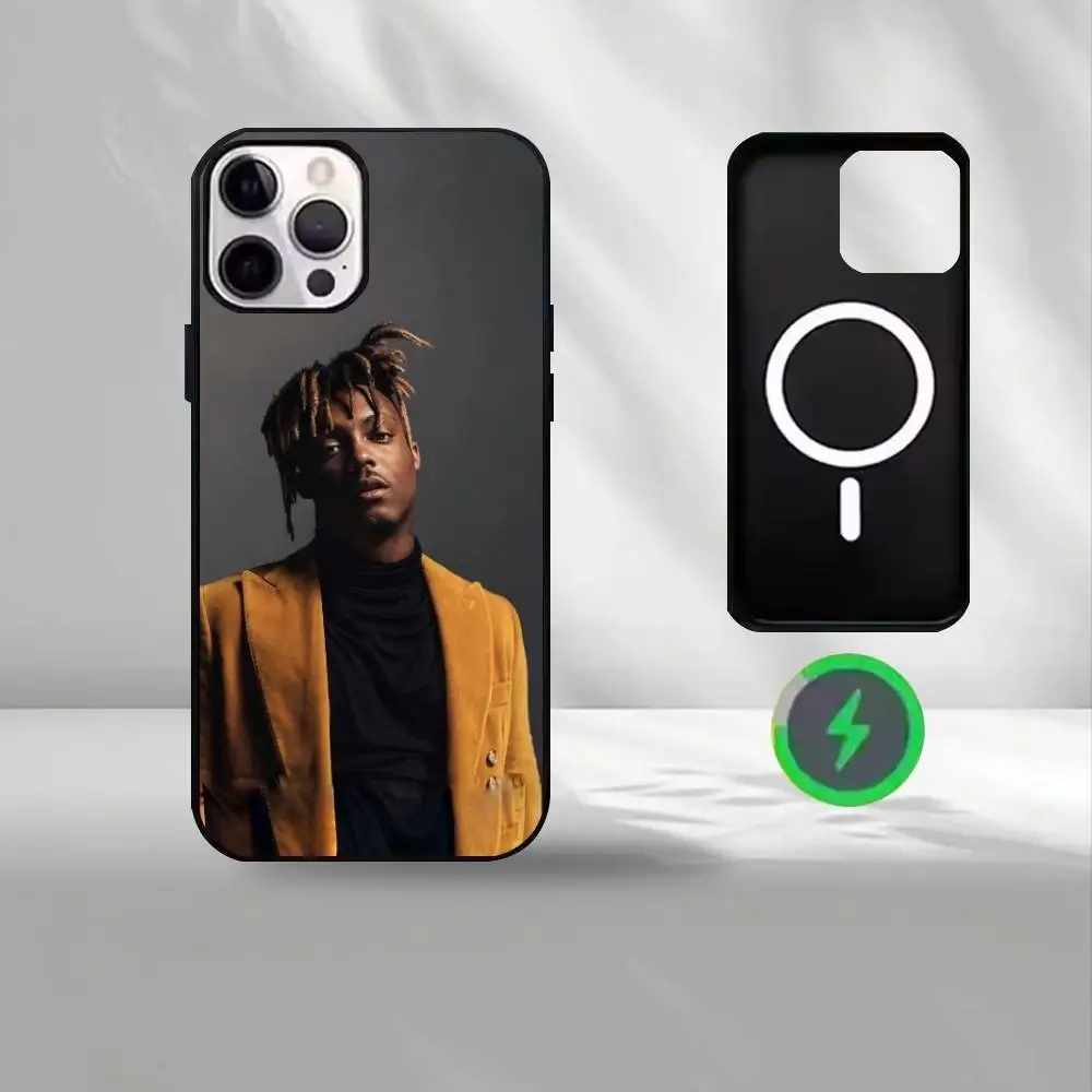 Singer J-Juice WRLD  Phone Case For iPhone17,16,15,14,13,12,Wireless charging protective case soft cover