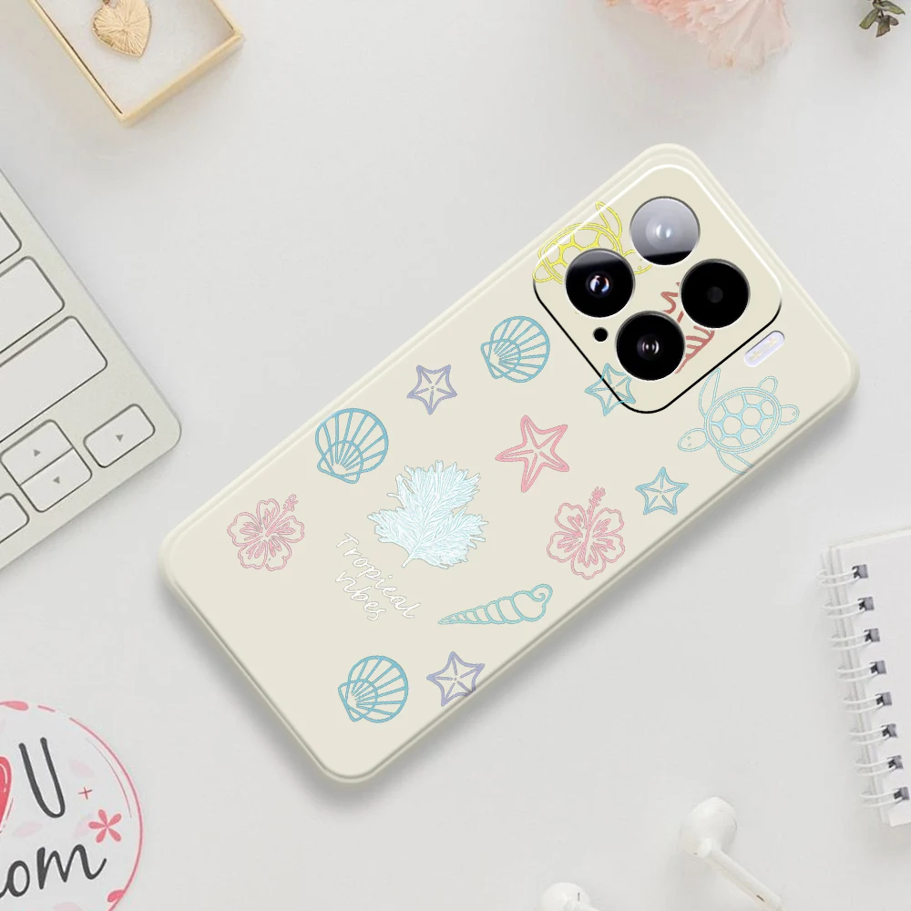 Ozean-themed Telefon Fall Muster Für Xiaomi Mi 15 Ultra Mi 14T 13T 11T Pro Silikon Abdeckung für Xiaomi Mi 13T Pro Mi 11T Pro Fällen