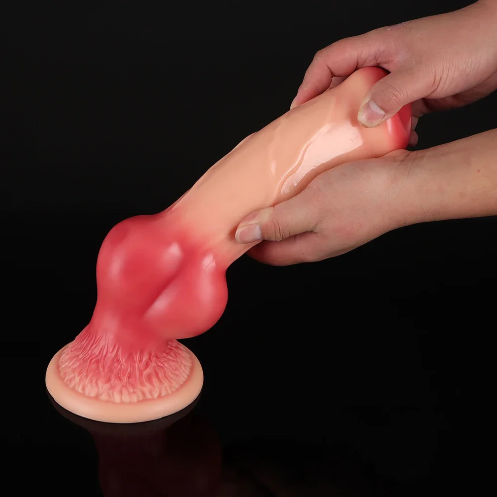 Super Huge Realistic Animal Dog Dildo  Big Wolf Penis Suction Cup Anal Sex Toys For Female Strapon Butt Plug Erotic Shop Dick