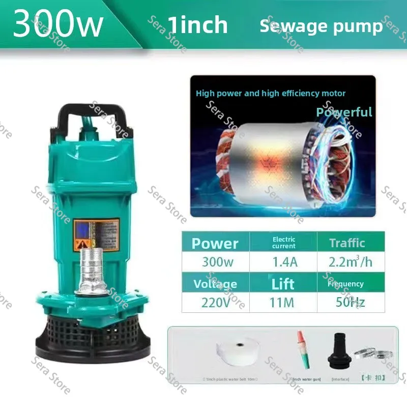 220V Float Type Stainless Steel Submersible Pump Agricultural Sewage Pump Drainage Irrigation Underwater Sewage