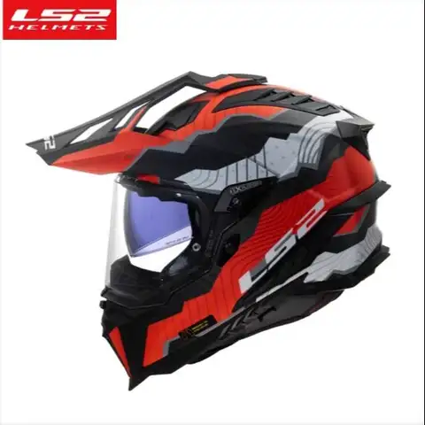 LS2 MX701 ऑफ-रोड मोटरसाइकिल हेलमेट पुरुषों और महिलाओं के लिए डुअल लेंस ग्लास 6K कार्बन फाइबर मोटरसाइकिल मोटर एंटी-फॉग सुरक्षित और एंटी-फॉल 12 best sales एलएस2 एमएक्स701 - №11