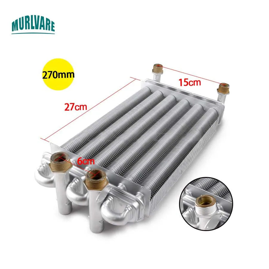 Gas Wall-Hung Boilers Accessories Double-Ppipe Main Heat Exchangers Floor Heating Radiator 230MM 270MM Heat Exchanger