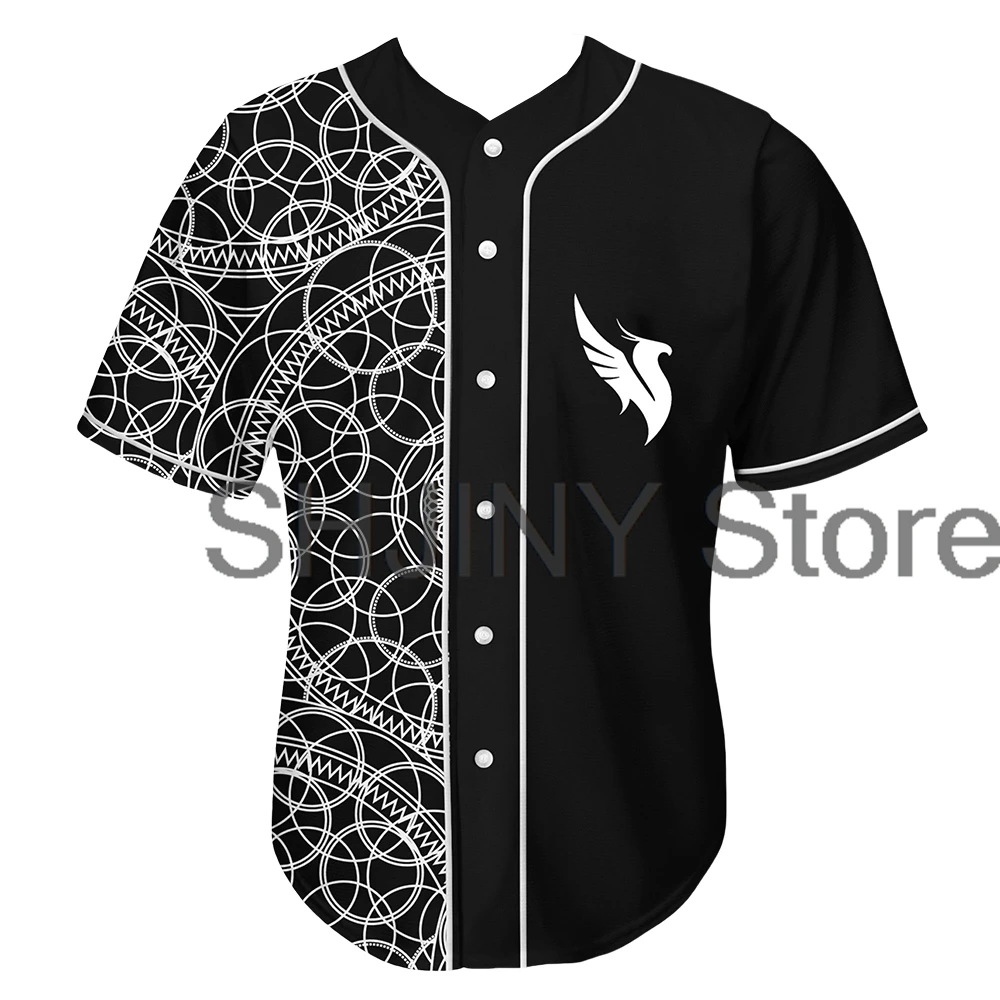 Illenium Geometric Split Rave Baseball Jersey EDM Festivals 2024 Short Sleeve Shirts Women Men Fashion Tops