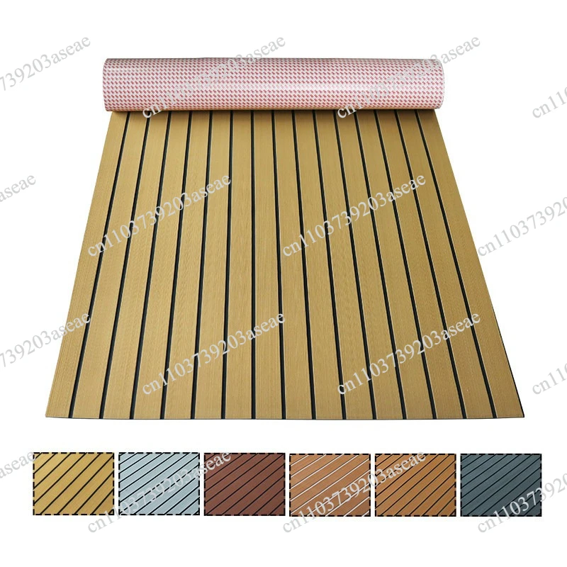 Boat Imitation Teak Floor Waterproof and Thermal Insulation 3M Adhesive-backed Yacht Special Wear-resistant Floor