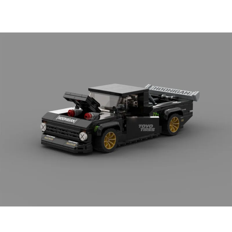MOC-98040New clássico icônico esportes carro de corrida bloco de construção modelo 304 peças, meninos e crianças aniversário bloco de construção brinquedo presente