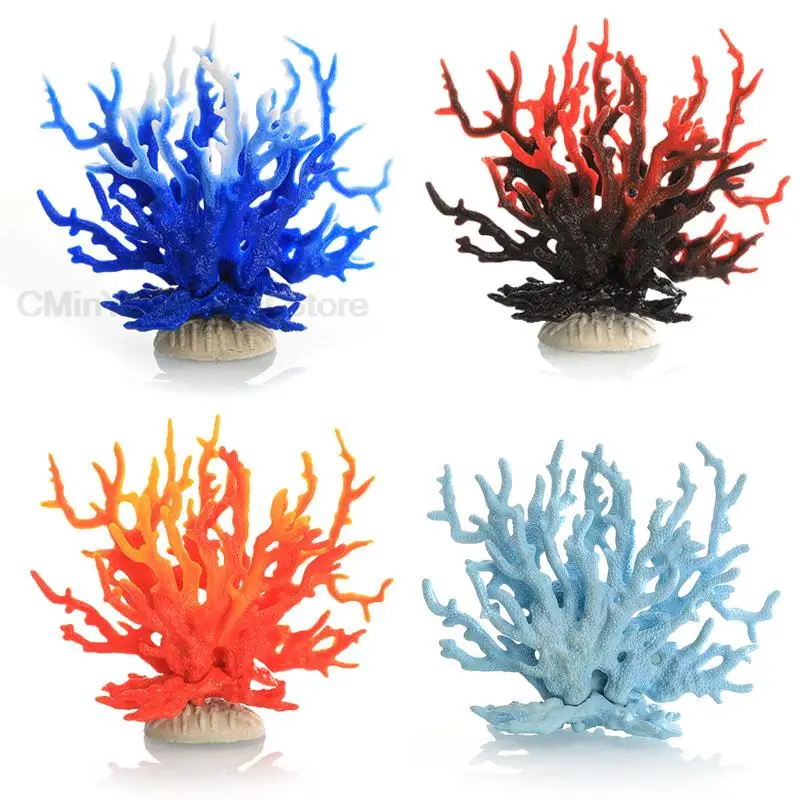 Undersea Artificial Fake Coral Water Plants Landscape for Fish Tank Simulation Ornaments Resin Fake Coral Aquarium Decoration