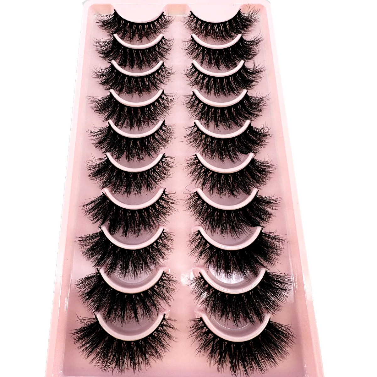 Neue 10Pairs Wimpern Make-Up Weichen, Flauschigen 3D Nerz Falsche Wimpern Dicke Handgemachte Volumen Nerz Wimpern Faux Natürliche Gefälschte Wimpern werkzeug