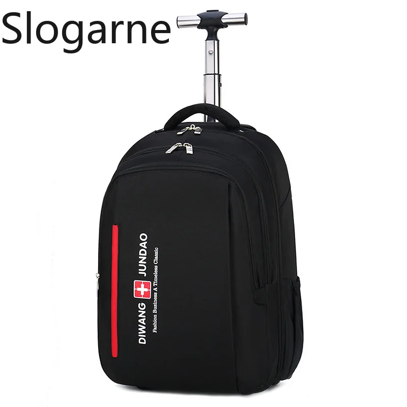Male Business Wheeled Bag Men Large Capacity Travel Bags with Wheels Boys Trolley Backpacks Boarding Suitcases Travel Duffels - view 2
