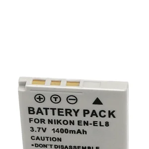 Kameranın pili-Nikon Coolpix P1, P2, L1, L2, S1, S2, S3, S4, S5, S6, S7, S7C, S8, s9, S51, S50, S52 için uygun olan EL8 ENEL8, 1400mAh, EN-EL8 pilin en büyük satışlarından 12'si 1400mah-no. 10