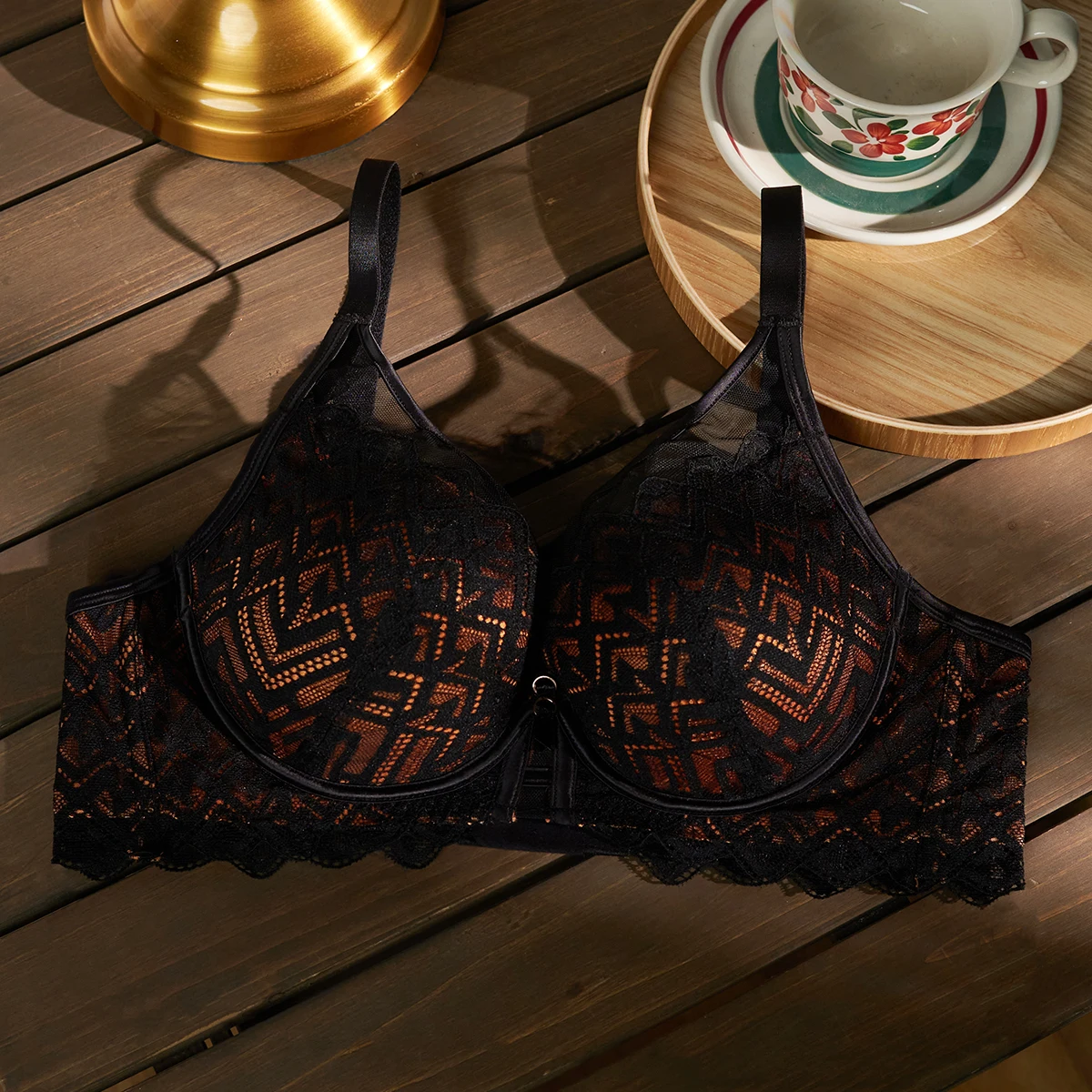 2024 Push Up Bra Sexy Underwear for Women Autumn Winter Women\'s Lace Bra Underwire Bralette Lace Bras Lingerie Intimates CW9517