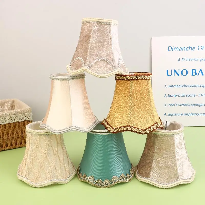 1 Piece Home Lighting Accessories Fabric Lampshade Simple Chandelier Lampshade Shell Cover DIY Decoration