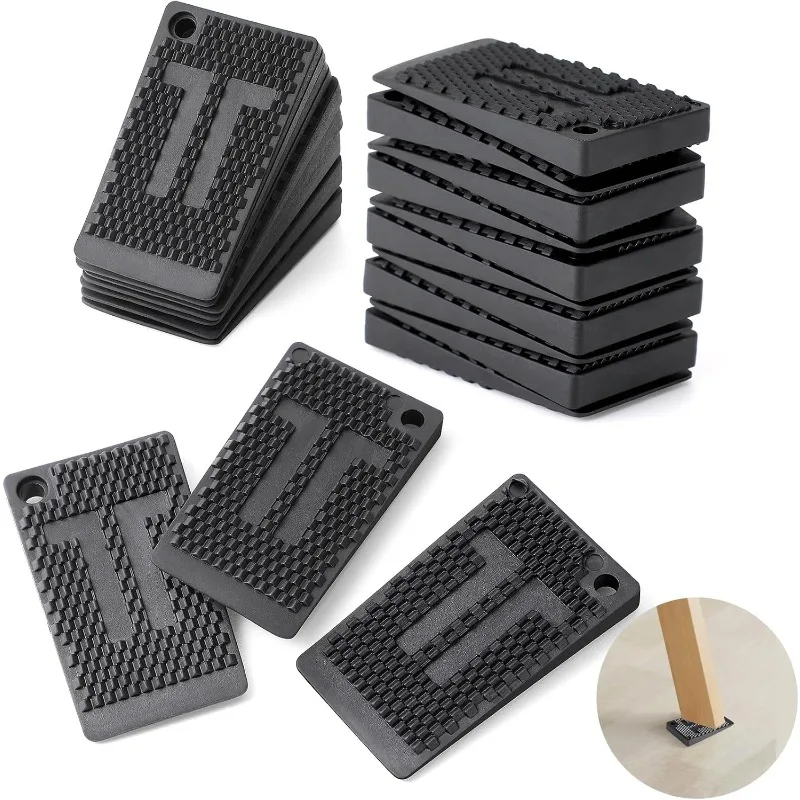 20Pcs Furniture Leveler Pad Anti Slip Table Shims Rubber Adjustable Refrigerator Sofa Stand Anti Vibration Washer Pad Stabilizer