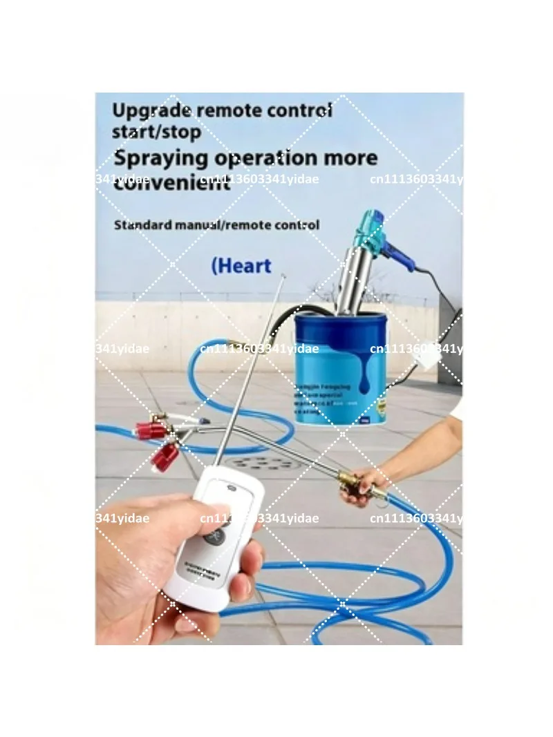 220V 1500W Portable Cement Grouting Machine Remote Control High Pressure Waterproof Spraying Tool