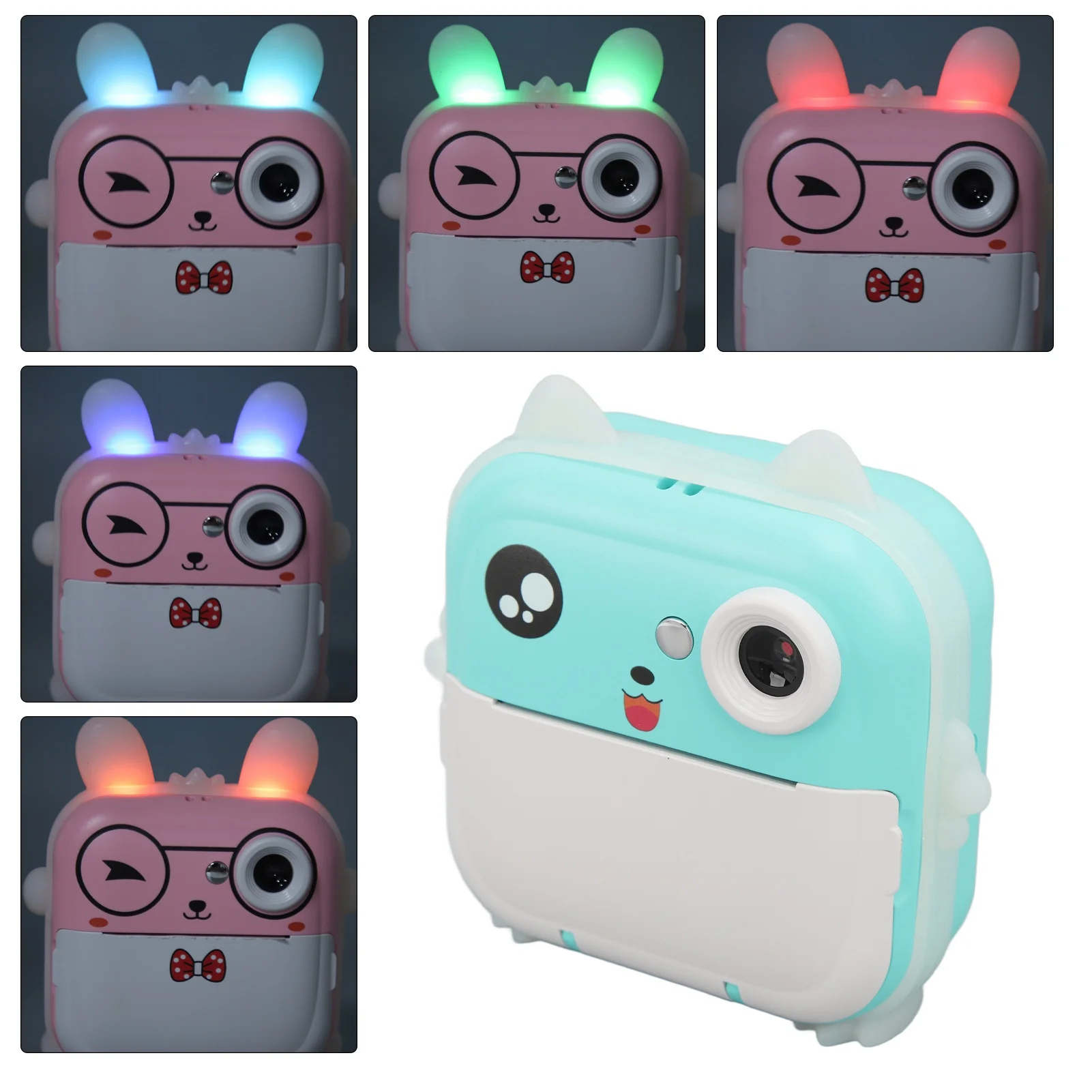Children 1080P HD Digital Camera Toys 24MP Multi Zoom Cartoon Smart Kids Instant  Camera Thermal Print Digital Mini Camera