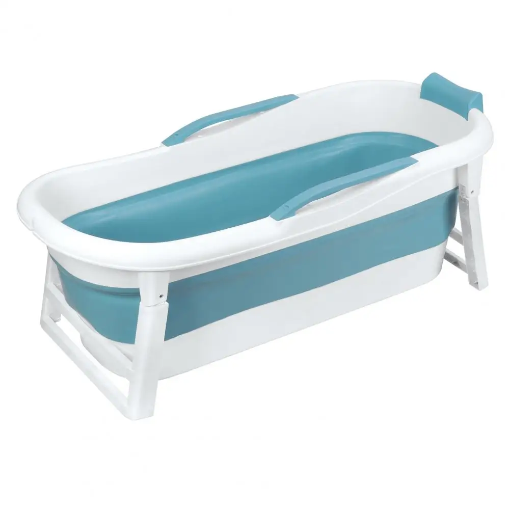 

52.4 Inch Foldable Bathtub, Portable Bathtub for Adult, Large Collapsible Tub, Freestanding Surround Collapsible Bathtub, No Lid