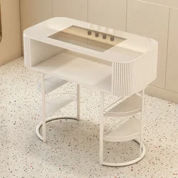 Manicure Tables Nails Desk Hairdressing Beauty Salon Nail Designer Professional Pink Desk Tables Pour Onglerie Salon Furniture