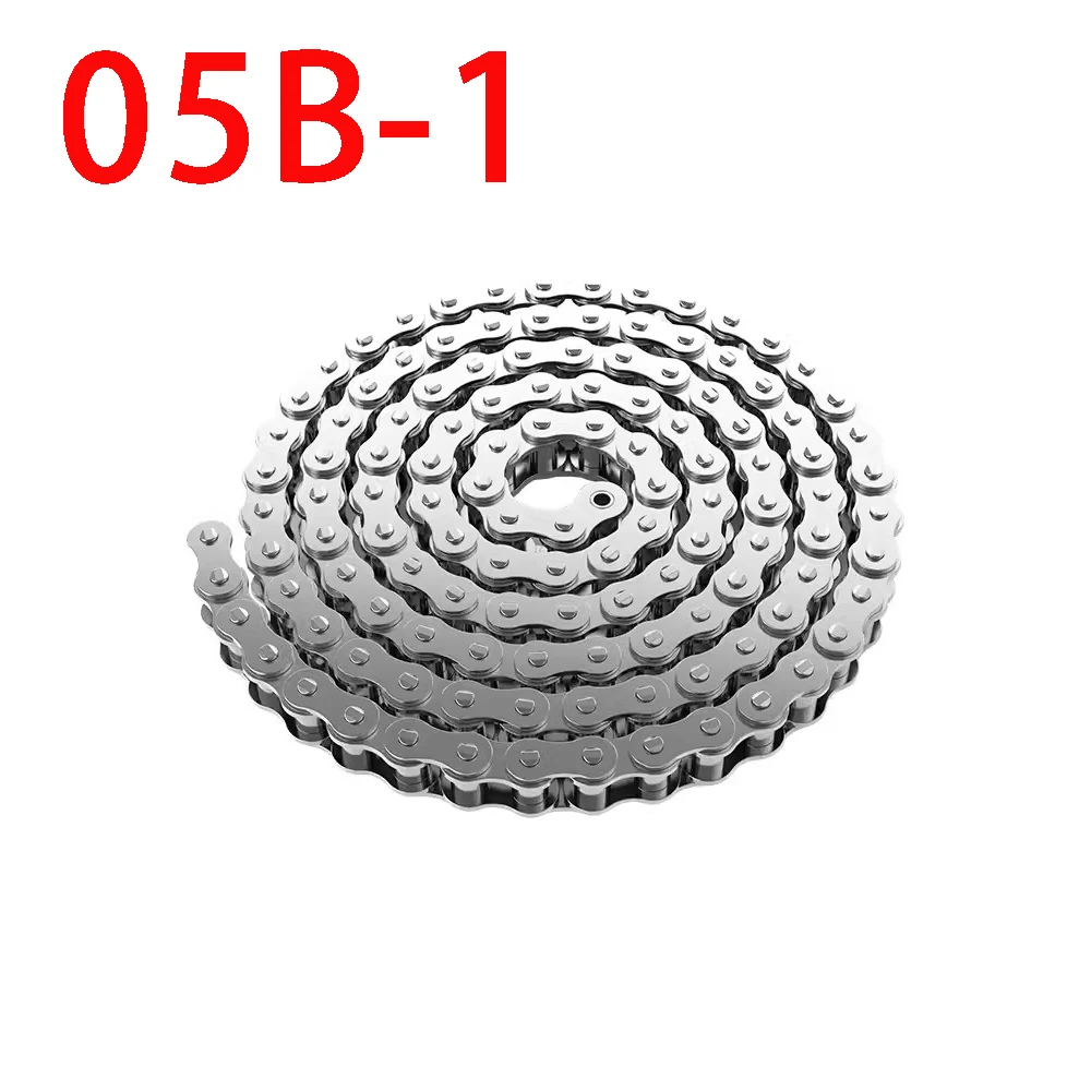 

1PCS 1.5 Meter 304 Stainless Steel Short Pitch Roller Drive Chain Industrial Transmission Chain 05B-1