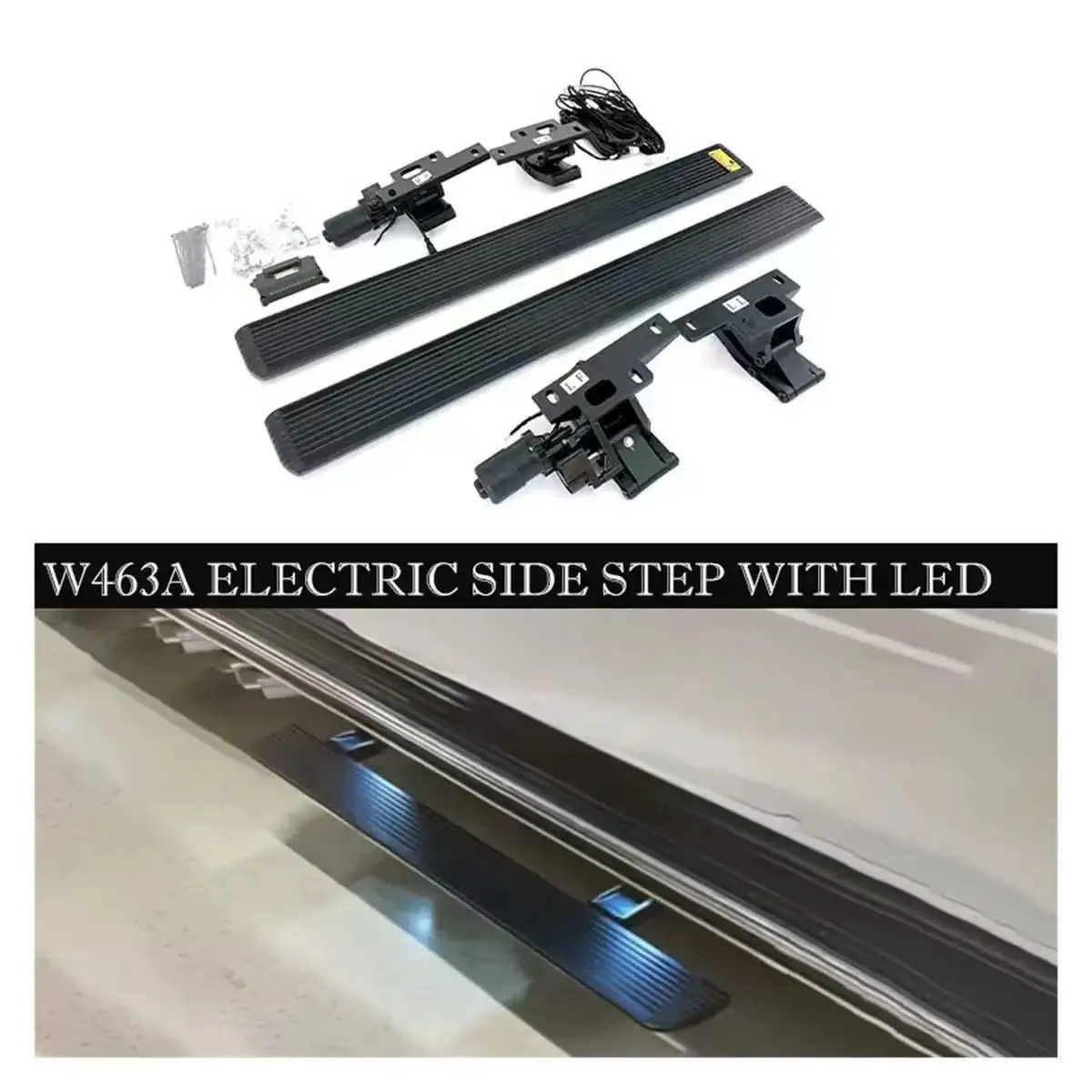 For  G-Wagon W464 Electric Side Steps: Long & Short Power Step Pedal Running Boards for G450/G500/G63