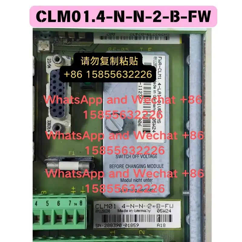 Used Controller CLM01.4-N-N-2-B-FW with program card FWA-CLM1.4-LA1-01VRS-MS Functional test OK Fast delivery