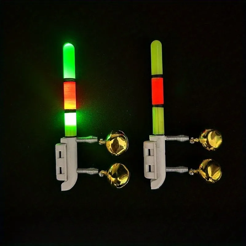 5-piece Set Including 2pcs Bite Indicators and Night Fishing Indicator (1pc Charger+2pc RechargeableCR425 3.7V Lithium Battery)