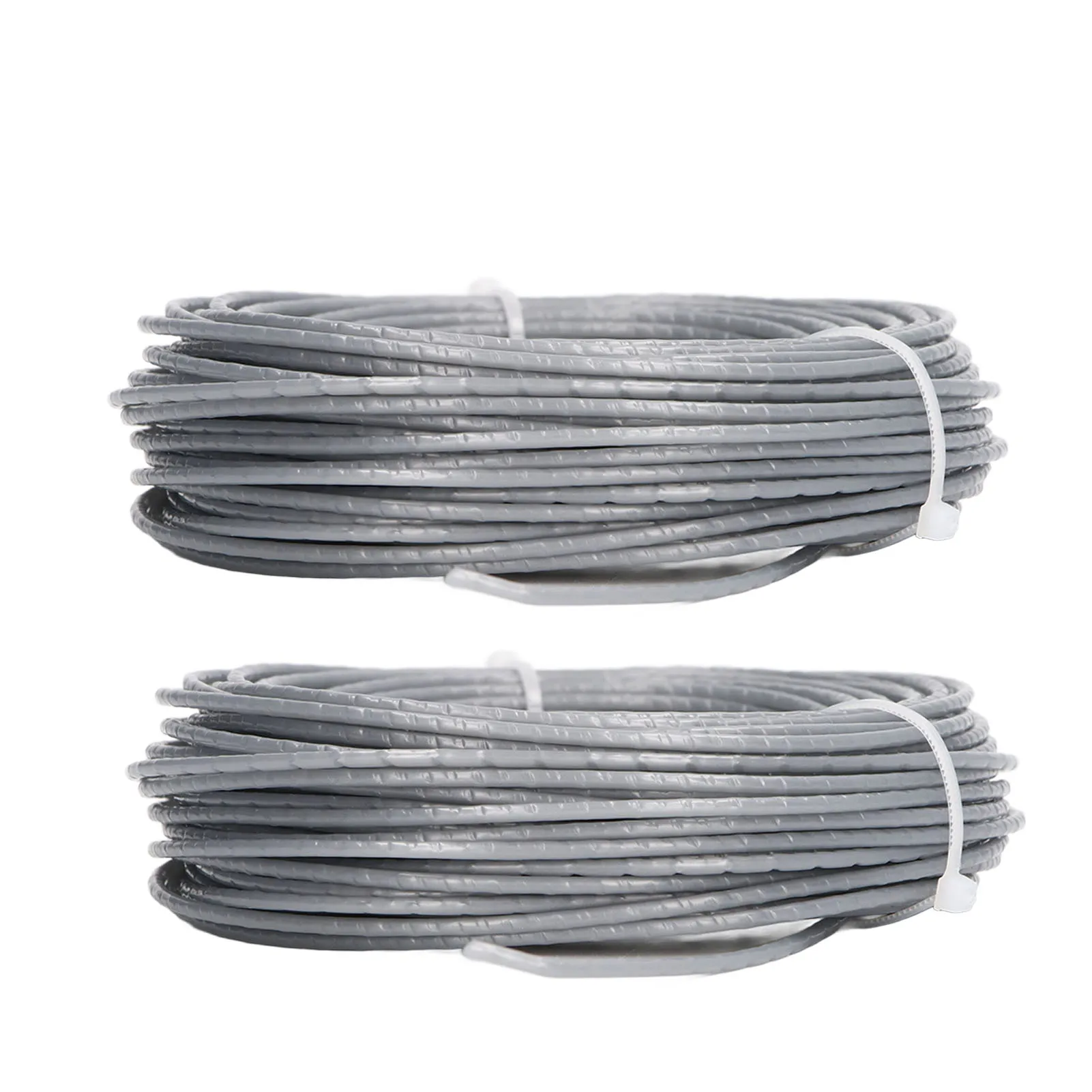 ZK10 2PCS 24m 2.0mm Lawn Mower Wire Rope Cord Grey Nylon Wire Trimmer Spool Line for BOSCH ART 24 27 30 36