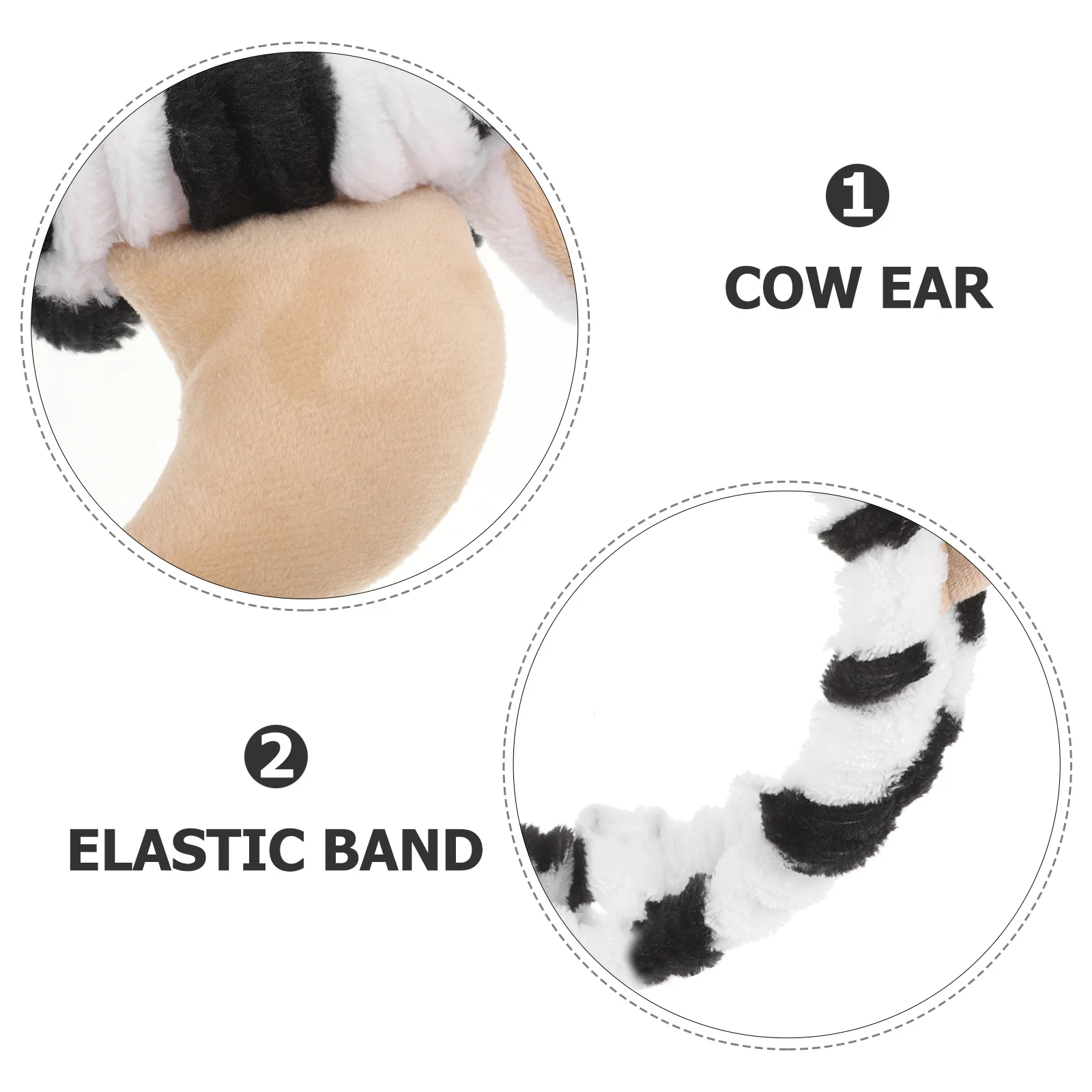 

Милая повязка на голову с коровьими ушками для женщин, эластичная повязка с рогами животных для макияжа, ухода за кожей, умывания, декоративный аксессуар для волос