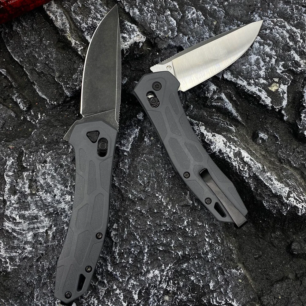 Nylon fiber handle folding knife, outdoor survival knife, high hardness multi-function folding knife, fruit knife for home use