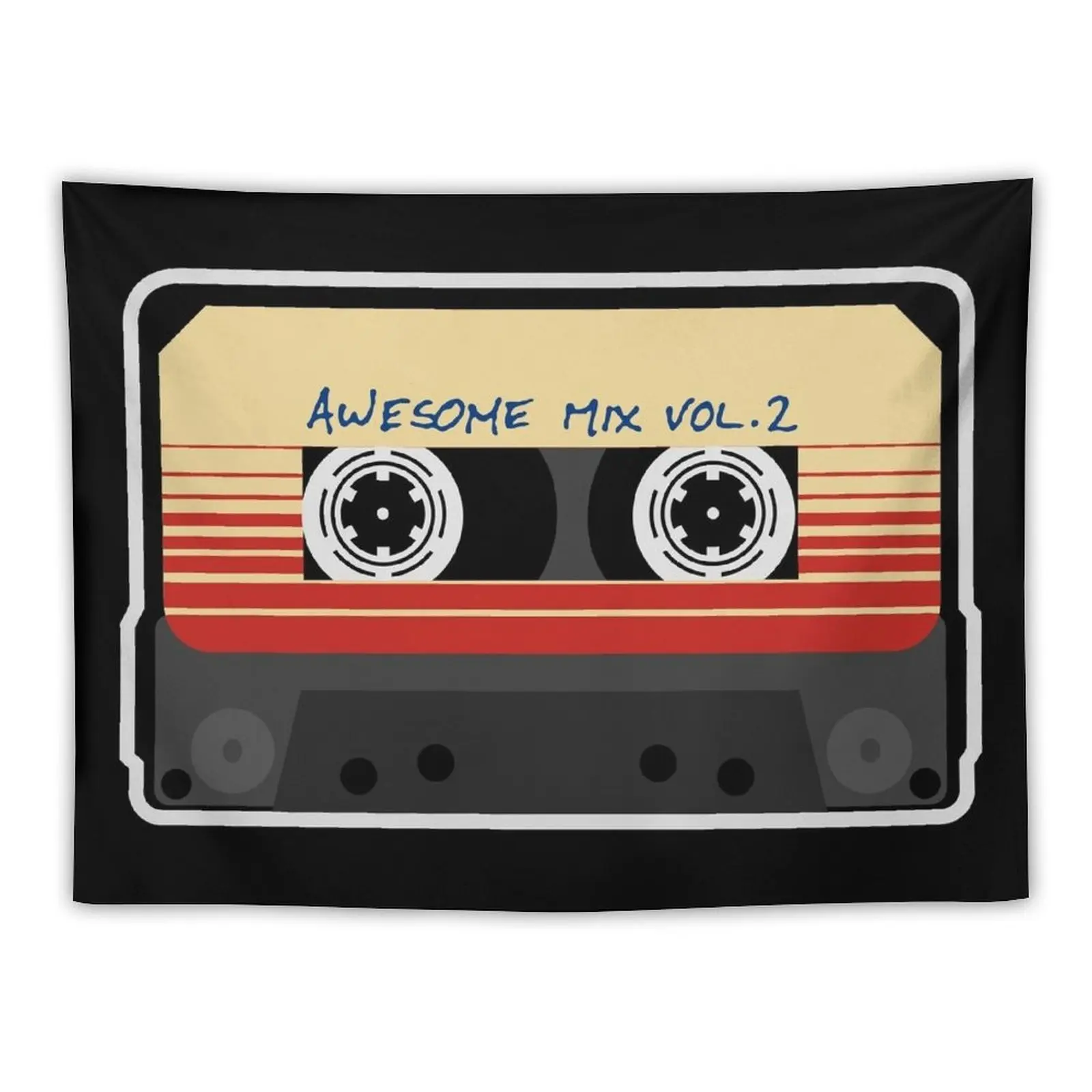 

Awesome, Mixtape Vol 2, Cassette, Retro, Tapestry Bathroom Decor Carpet On The Wall Room Decor Tapestry