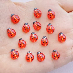 50Pcs New Cute Resin Cartoon Mini Red Bug Series Flat Back Scrapbooking DIY Jewelry Craft Decoration Accessorie