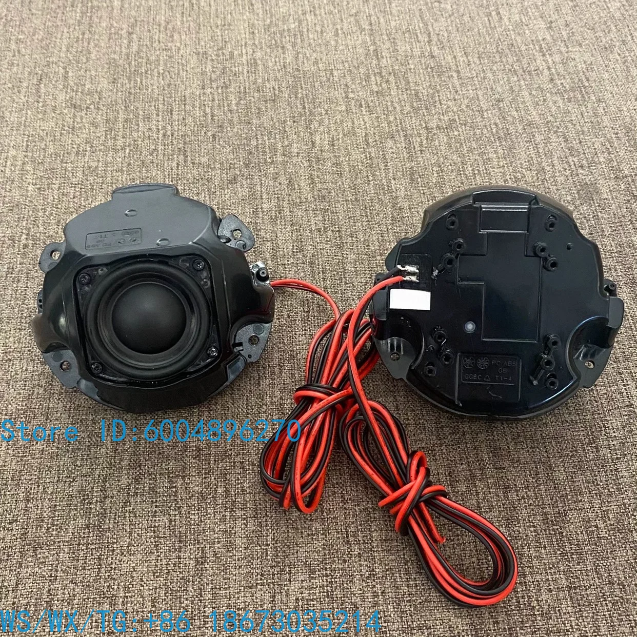 (Dismantled product) Round plastic fever small speaker 1.5 inch HIFI neodymium magnetic full range speaker DIY passive speaker