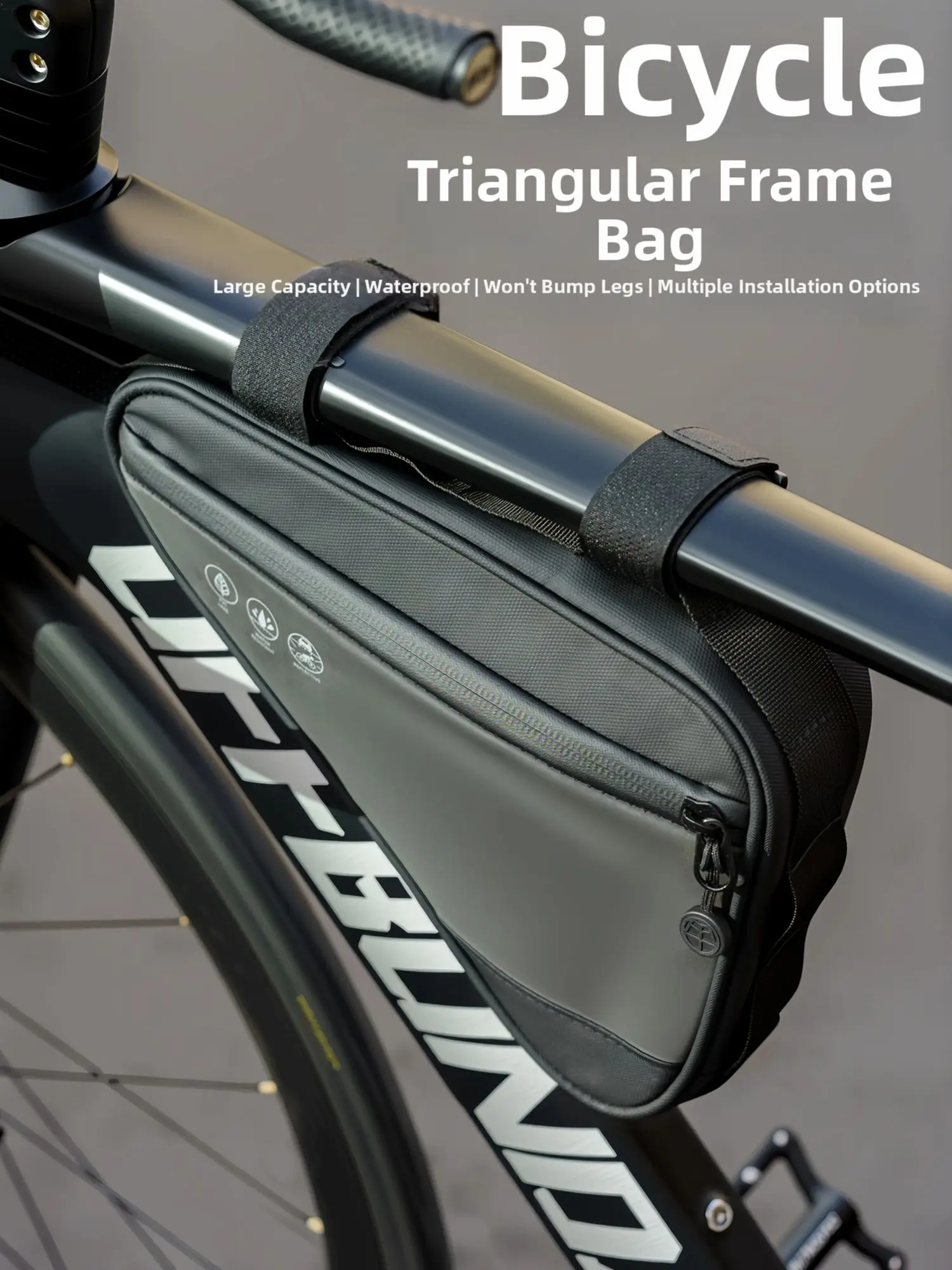 AliExpress OFFBONDAGE Bicycle Frame Bag Waterproof Bike Triangle Bag Reflective Safe Cycling 1.2L MTB Road Bike Storage Bag Bike Tube Bag