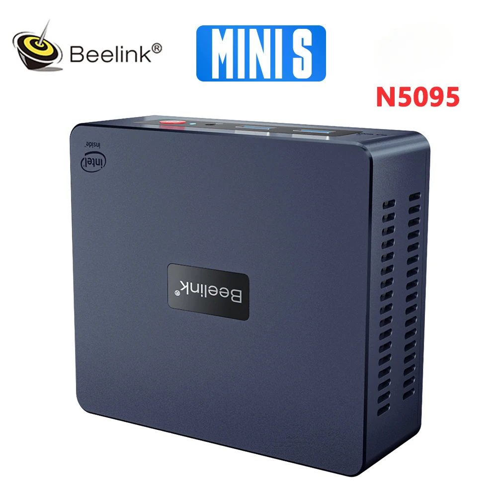 

Beelink Mini S Intel 11th Gen N5095 Mini PC DDR4 8GB 256GB SSD Desktop Gaming Computer Windows 11 Pro Gigabit Internet Computer