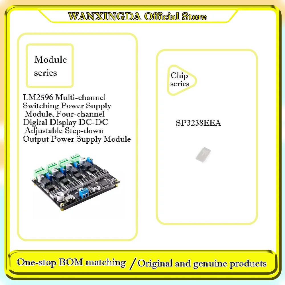 

SP3238 SP3238EEA SP3238ECA S28 + 3.0V + 5.5V LM2596 Multi-channel Switching Power Supply Module Power module Phone case