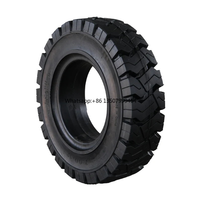 

Industrial Rubber Solid Forklift Tire 7.00-12 for 5.00S-12 Steel Rim 630x150mm 300kg Load Capacity