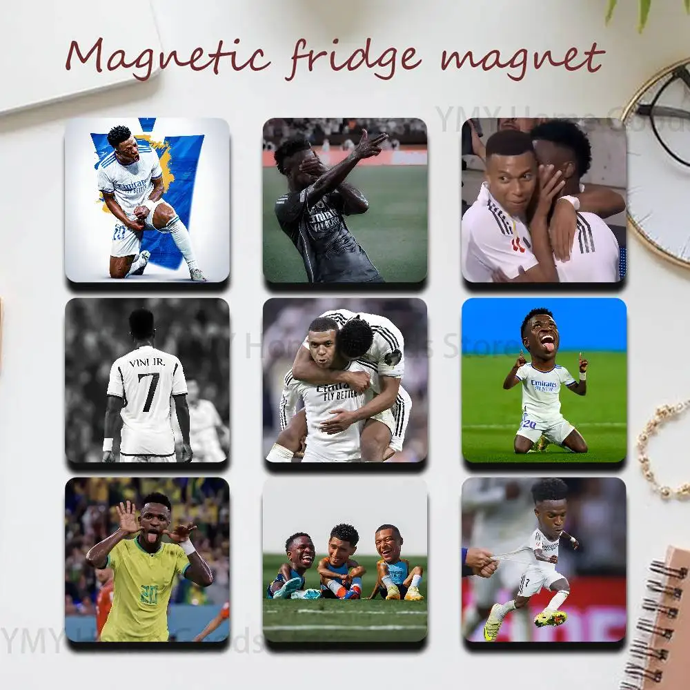 

2026 Football Speed Demon Vini Jr. New PVC Fridge Magnet for Cartoon Refrigerator Decor For Child Magnetic Toy