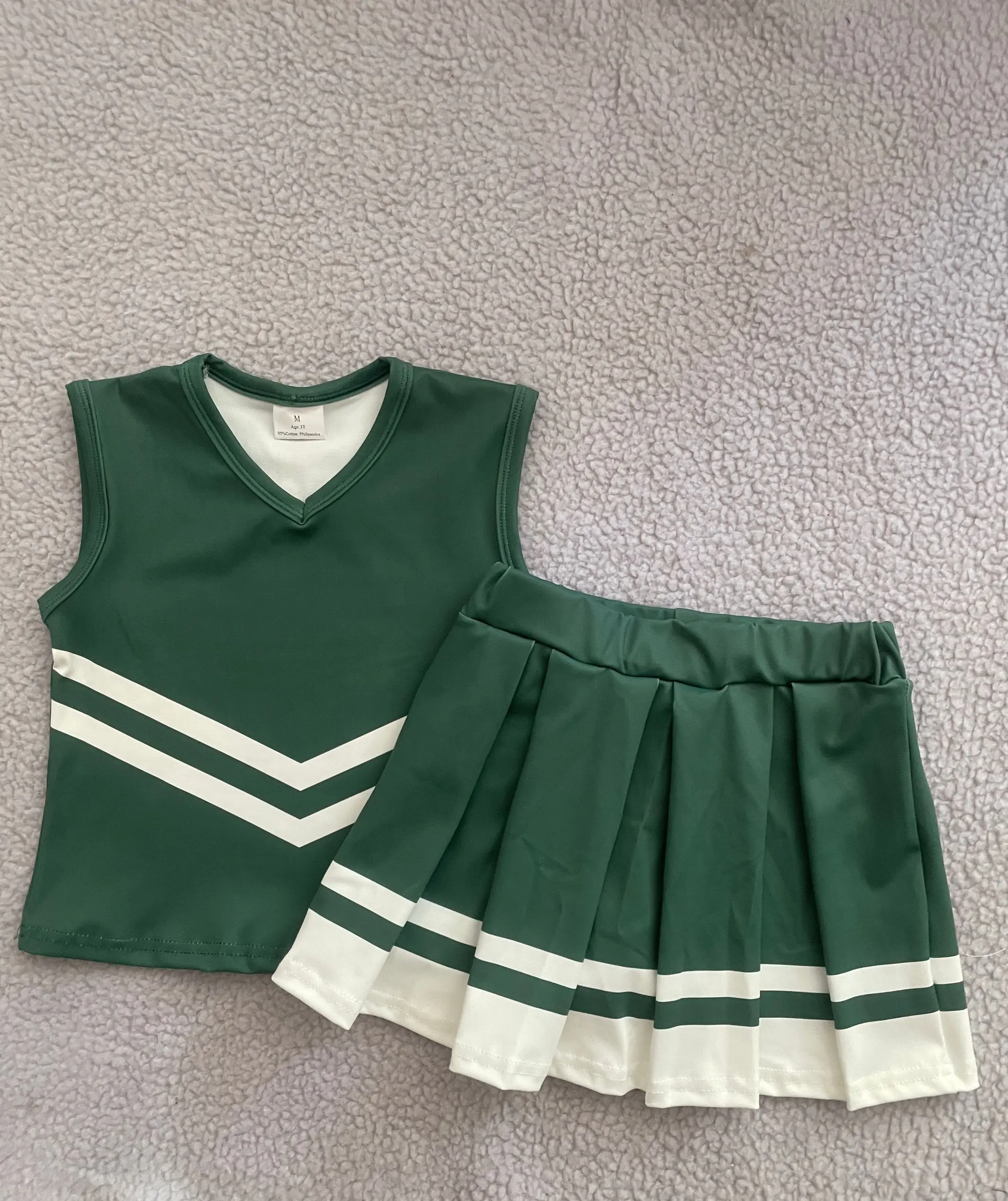 

Оптовая продажа комплект одежды для йоги для маленьких девочек, униформа для черлидинга, детская одежда