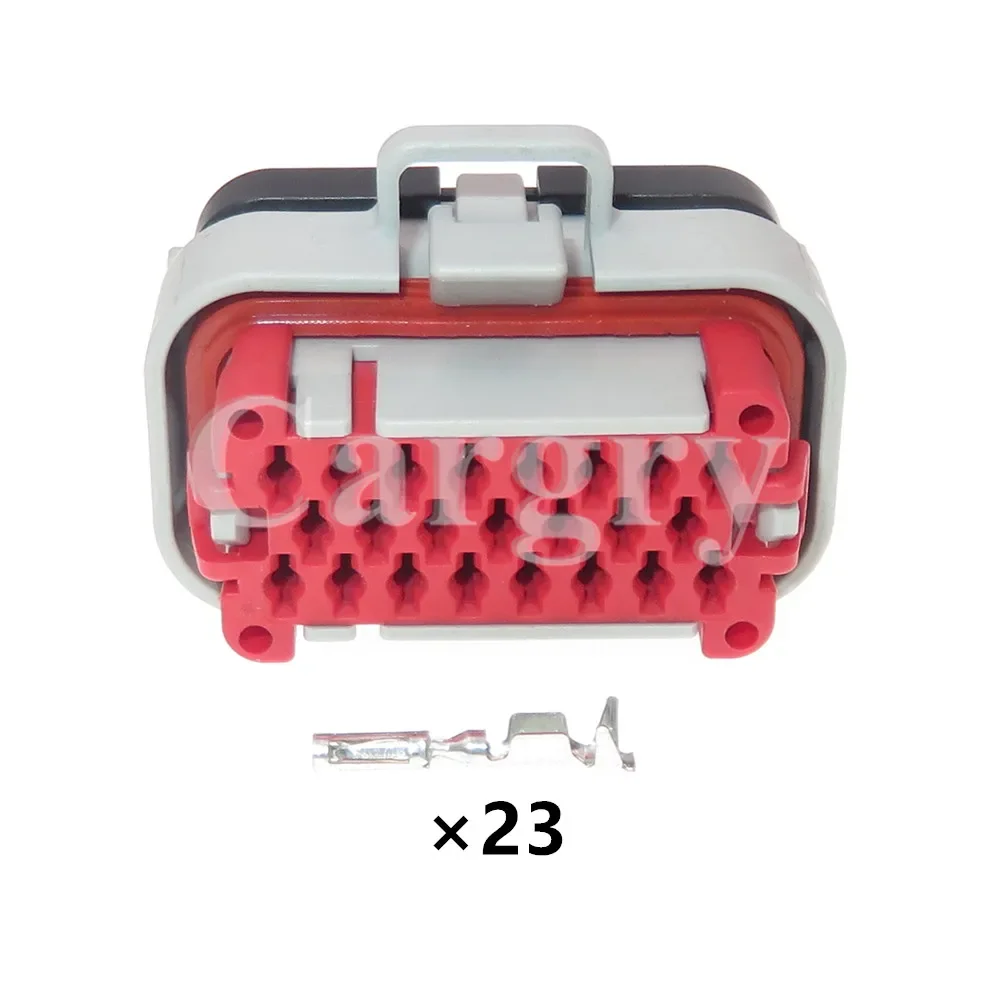 1 Set 23P 770680-4 Grey Tyco Auto Waterproof AMP Sealed Socket With Crimp Terminals AC Assembly