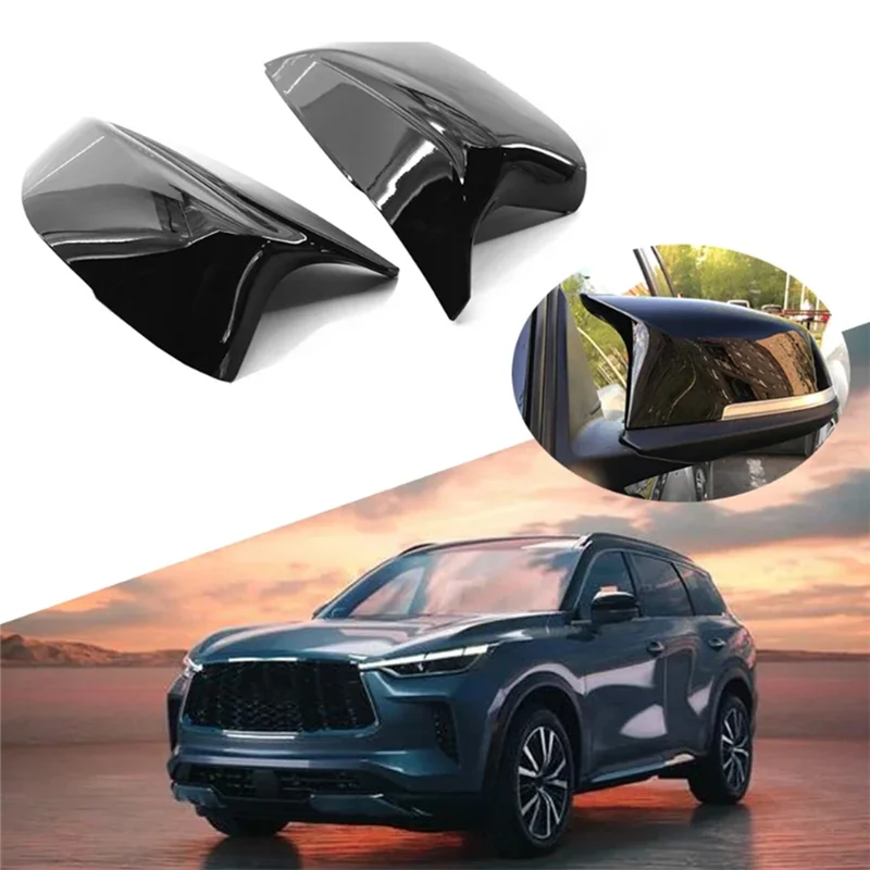 F9-96373-4GA0H سيارة اليسار + اليمين مرآة الرؤية الخلفية غطاء لإنفينيتي QX30 Q50 Q60 Q70 2014-2019 96374-4GA0H