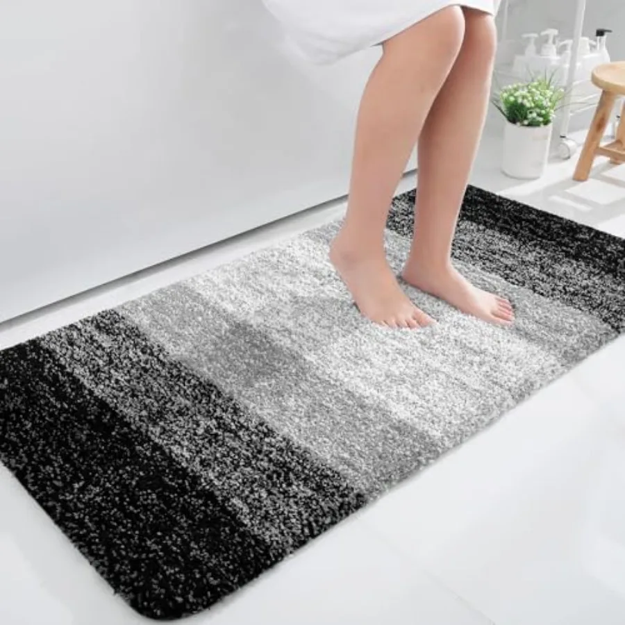 

Коврики для ванной 40x24, очень мягкие, впитывающие, из микрофибры, с резиновой основой, быстросохнущие, машинная стирка, для ванной комнаты