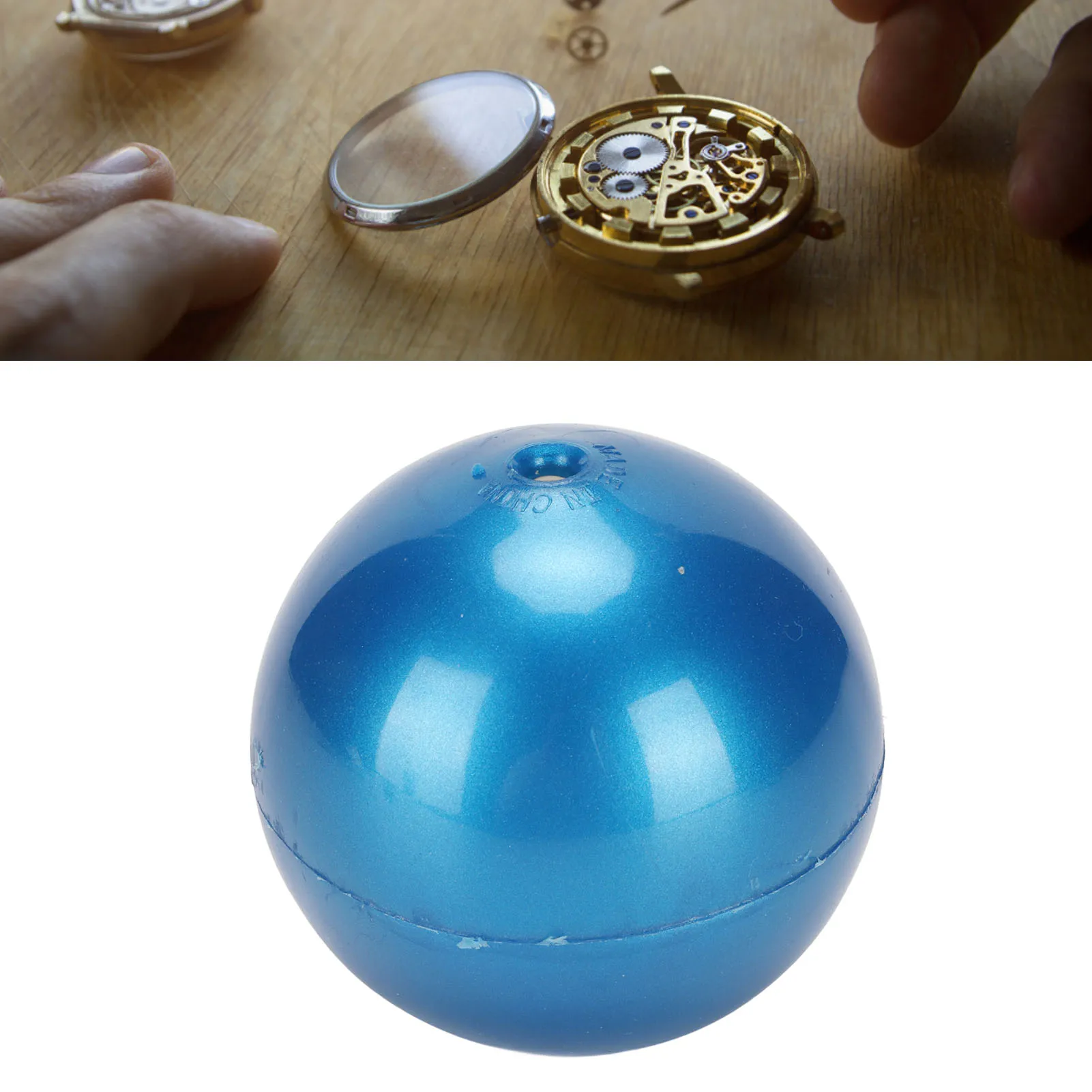 حافظة ساعة كرة مفتوحة كرة احتكاك مدمجة ومحمولة من المطاط مريح وعملي بقطر 7 سم للمنزل