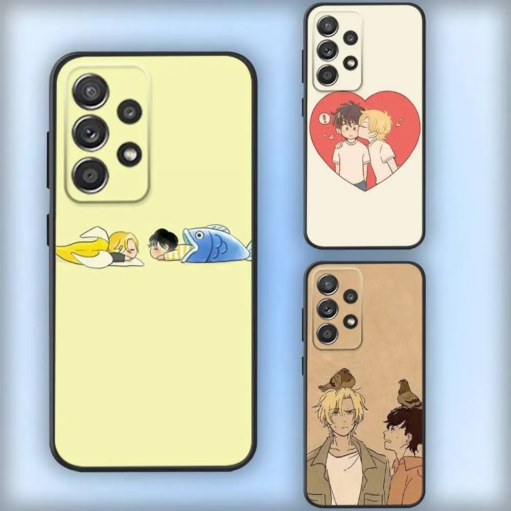 

Anime B-Bananas F-Fishs Phone Case For Samsung S25,S24,S21,S22,S23,S30,Ultra,S20,Plus,Fe,Lite,Note,10,9,5G Black Cover