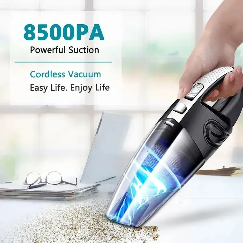 

Wireless Vacuum Cleaner Powerful Cyclone Suction Rechargeable Handheld Car Vacuum Cleaner Quick Charge for Car Home Pet Hair