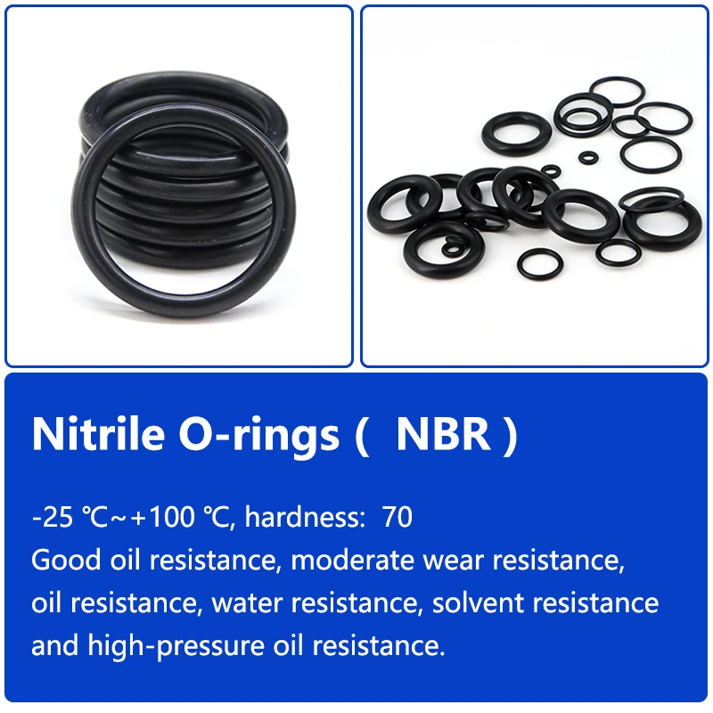 10/50Pcs NBR O Ring CS 3.5mm OD 10~285mm Car Air Condition Faucet Pressure Plumbing Repair Rubber Sealing Gasket Ring Washer