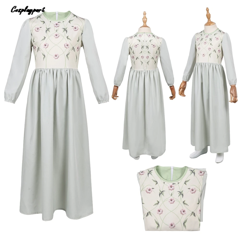 

Фильм Гритта из замка крысы 1985, белые платья для косплея, вечерние маскировочные тканевые костюмы для ролевых игр, костюм на Хэллоуин