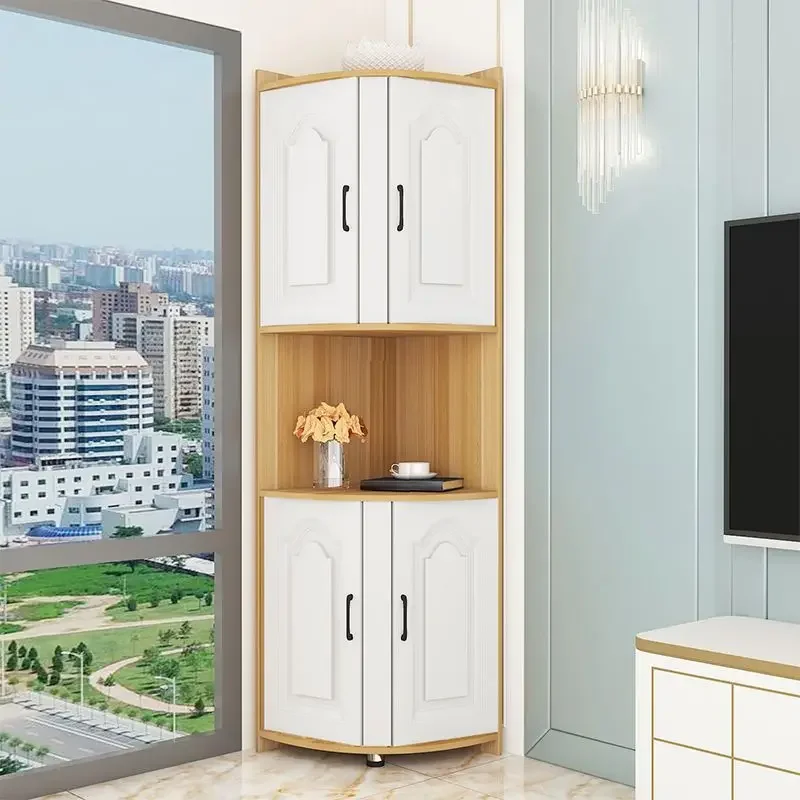 Corner Cabinet Shelf Bedroom Storage Multifunctional Simple Dining Room Triangle Living Room