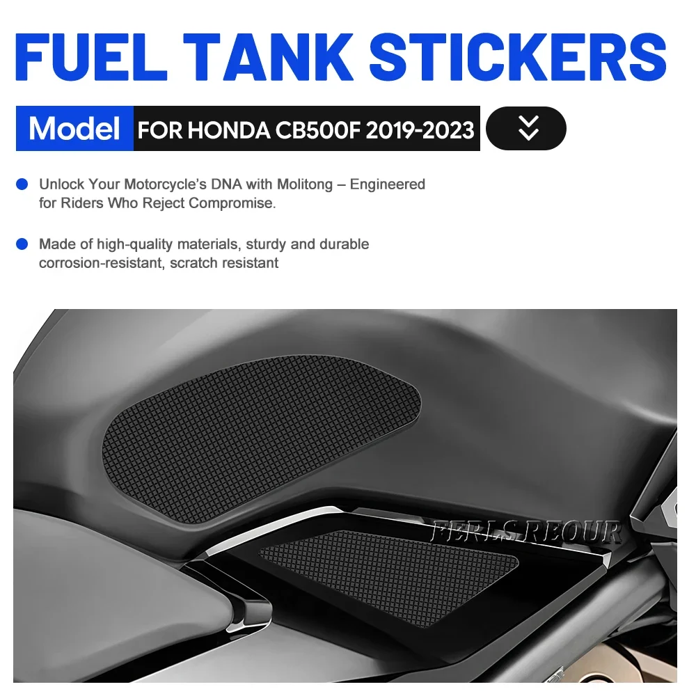 Motorcycle sticker For HONDA CB650R 2019 -2025  Fuel Tank Guard Rubber protective pad antislip Anti Scratch Anti Slip
